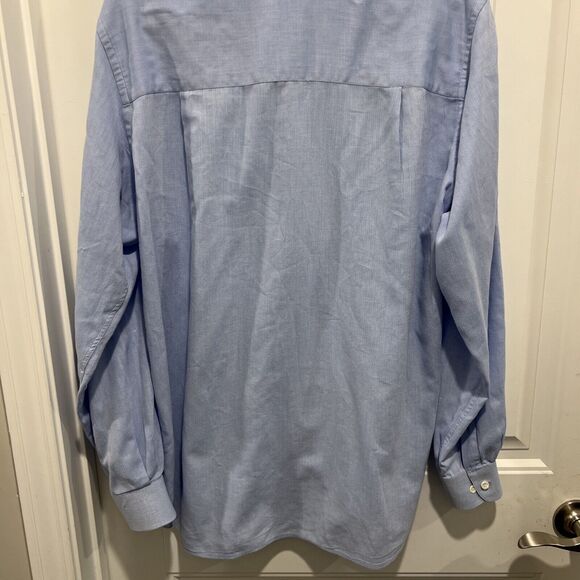 Bill Robinson men’s blue button up shirt hundred percent cotton long sleeves 16 - Picture 9 of 11